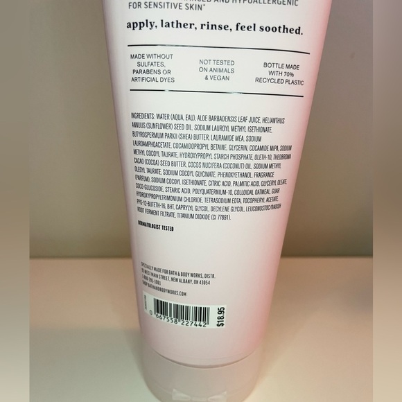 Bath & Body Works Sensitive Skin Colloidal Oatmeal Moisturizing Body Wash 10 oz - Picture 7 of 8